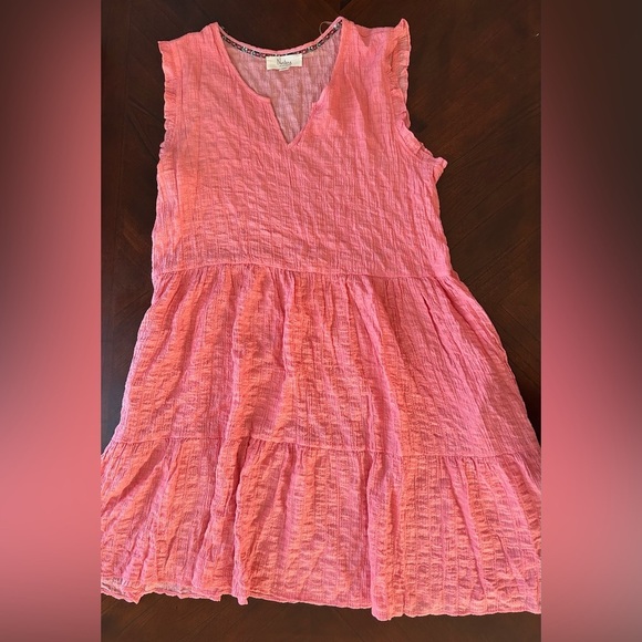 "Nurture by Westbound Coral Textured Sleeveless Dress size 1X - Picture 5 of 10